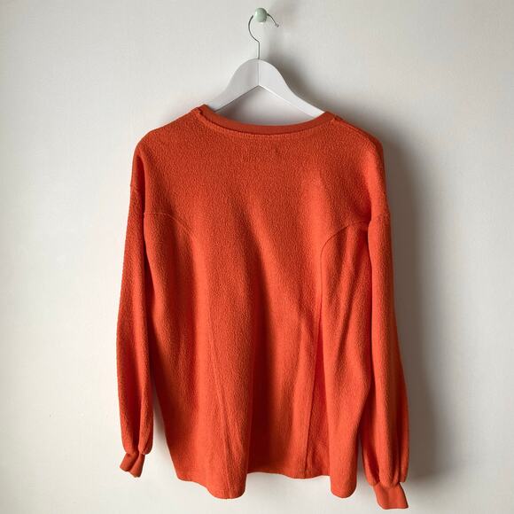 Urban Outfitters Orange V-Neck Top Size Small - Picture 2 of 6